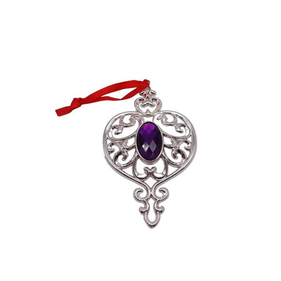 NIB Lenox Bejeweled Spire Ornament Silverplate OS Silver Christmas Holiday - Picture 1 of 9